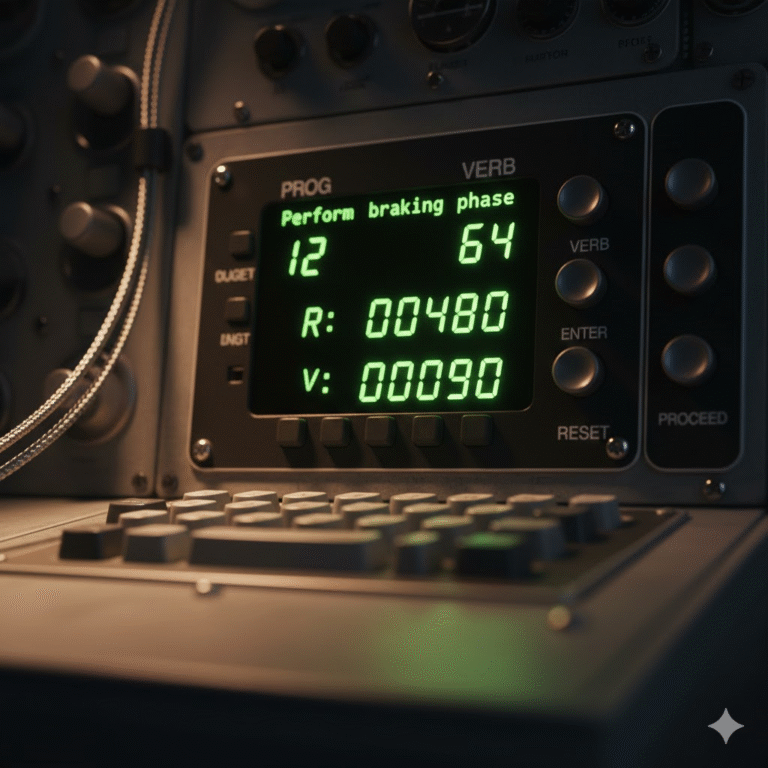 July 20, 1969. Neil Armstrong and Buzz Aldrin were three minutes from landing on the moon when alarms started screaming inside the Lunar Module.